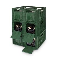Produktbild f�r 'Weinregal WEINBOX, gr�n, 6er-Set'