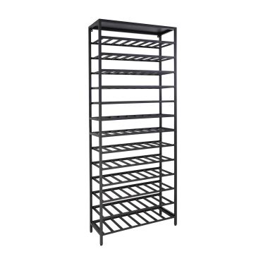 Metall-Weinregal BLACK PURE, Modell 1, schwarz pulverbeschichtet