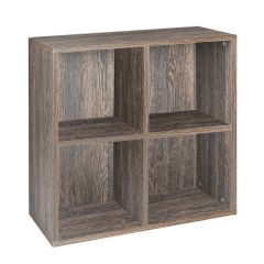 Regalmodul mit 4 Fächern, Wenge