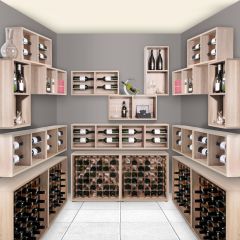 Wand-Weinregal CAVEPRO SMALL & CAVEPRO für 4 Flaschen