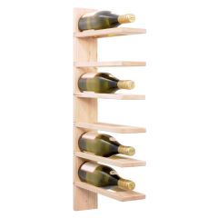 Wand-Weinregal PINOT, Holz natur