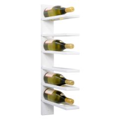 Wand-Weinregal PINOT, Holz weiß lackiert