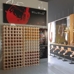 Weinregal-System PRIMAVINO - Modular, Holz natur