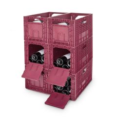 Weinregal WEINBOX, rot, 6er-Set