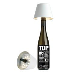 LED-Flaschenaufsteckleuchte "Top 2.0" akkubetrieben, weiß