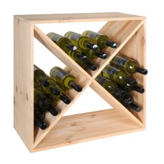 Weinregal 60 cm. Modul X-CUBE, Natur