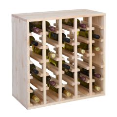 Weinregal 60 cm, Modul QUADRI, natur