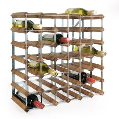 Weinregal TREND für 42 Fl., dunkelbraun gebeizt, T 22,8 cm