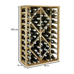 Weinregal PROVINALIA, Modell 2 f. 60 Fl., Kiefern-Holz