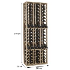 Weinregal PROVINALIA aus Eichen Holz, Modell 10