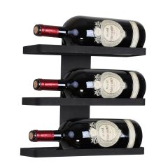 Wand-Weinregal Black Pure für 3 Magnum-Flaschen