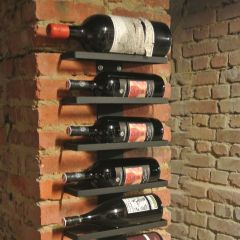 Wand-Weinregal Black Pure für 1,5 Liter Magnum-Flaschen