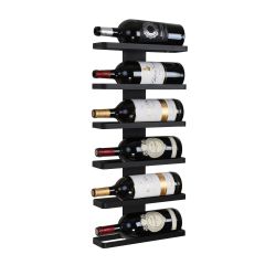 Wand-Weinregal Black Pure für 6 Magnum-Flaschen