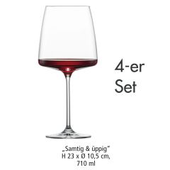 Burgunderglas "Samtig & Üppig", 4er Set (ab 12,95 EUR/Glas)