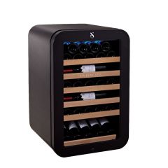 Einzonen-Weinkühlschrank WL120F, 83cm, 40 Flaschen, Schwarz