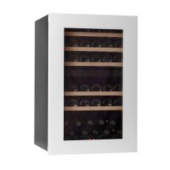 Zweizonen-Weinkühlschrank Pevino Majestic Push Open, 42 Flaschen, Weiß