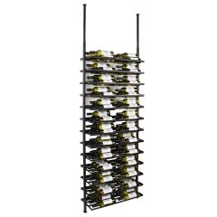 Weinregal BLACK PURE SELECT zur Deckenbefestigung, Modell 2, höhenverstellbar H:205-300cm