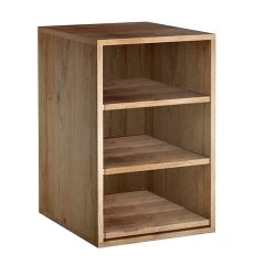 Modul CAVEPRO mit 3 Ausziehböden für Kisten (bis 19 cm H), B 45 x T 55 cm, Wildeiche