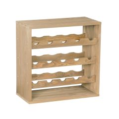 Weinregal 50 cm, Modul STANDARD, Holz natur