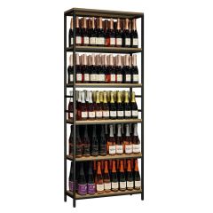 Metall-Holz Lagerregal Black Pure WOOD Modell 1