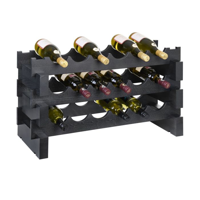 Weinregal-Module CASANOVA-6, Schiefer, 3 Reihen á 6 Fl.