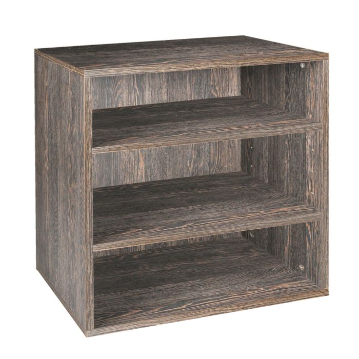 Regalmodul T 55 cm mit 2 Fachböden, Wenge