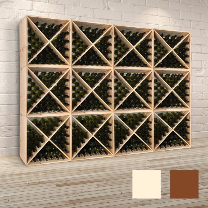 Weinregal 60 cm. Modul X-CUBE - Modular und Stapelbar