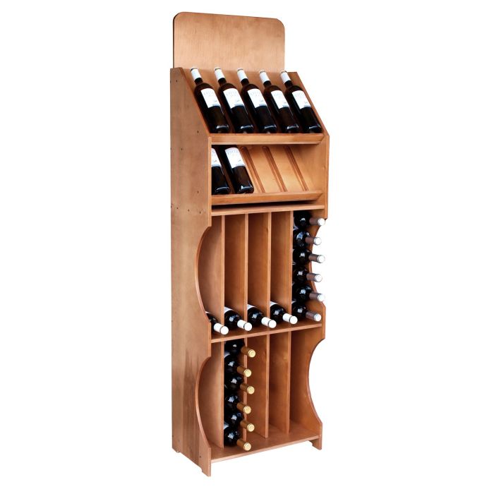Weinregalsystem CABERNET, Modell 2, natur
