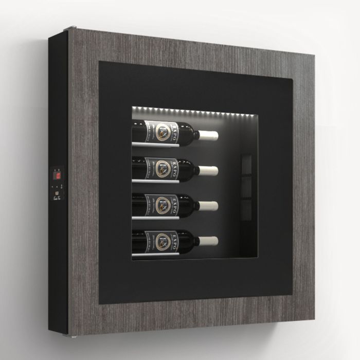 Klimatisiertes Wand-Weinregal für 4 Flaschen, Modell 6