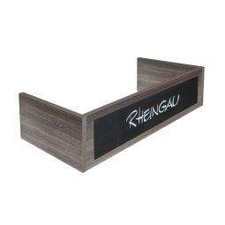 Abschlussblende mit Kreidetafel, Wenge