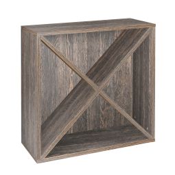 Regalmodul mit X-Kreuz, Wenge