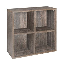 Regalmodul mit 4 Fächern, Wenge