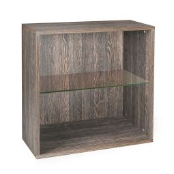 Regalmodul mit Glasplatte, Wenge