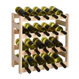 Weinregal SIMPLEX Modell 1, Holz natur