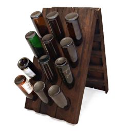 Rüttelpult SEINE für 24 Flaschen aus Eichen-Holz