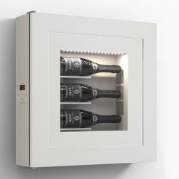 Klimatisiertes Wand-Weinregal für 3 Flaschen, Modell 1