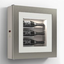 Klimatisiertes Wand-Weinregal für 3 Flaschen, Modell 3