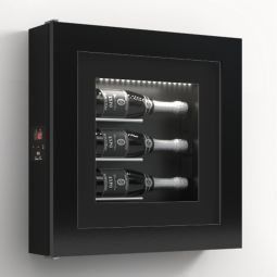 Klimatisiertes Wand-Weinregal für 3 Flaschen, Modell 6
