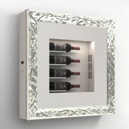 Klimatisiertes Wand-Weinregal für 4 Flaschen, Modell 2