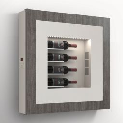 Klimatisiertes Wand-Weinregal für 4 Flaschen, Modell 3
