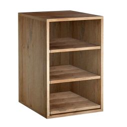 Modul CAVEPRO mit 3 Ausziehböden für Kisten (bis 19 cm H), B 45 x T 55 cm, Wildeiche