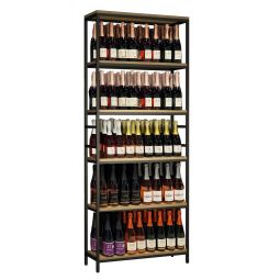 Metall-Holz Lagerregal Black Pure WOOD Modell 1