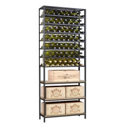 Metall-Holz Lagerregal Black Pure WOOD Modell 3