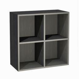 Regalmodul mit 4 Fächern, Esche graphit